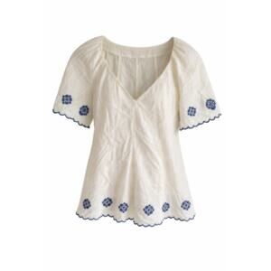 Old Navy Cotton Blend Shirt Embrodery M Tall